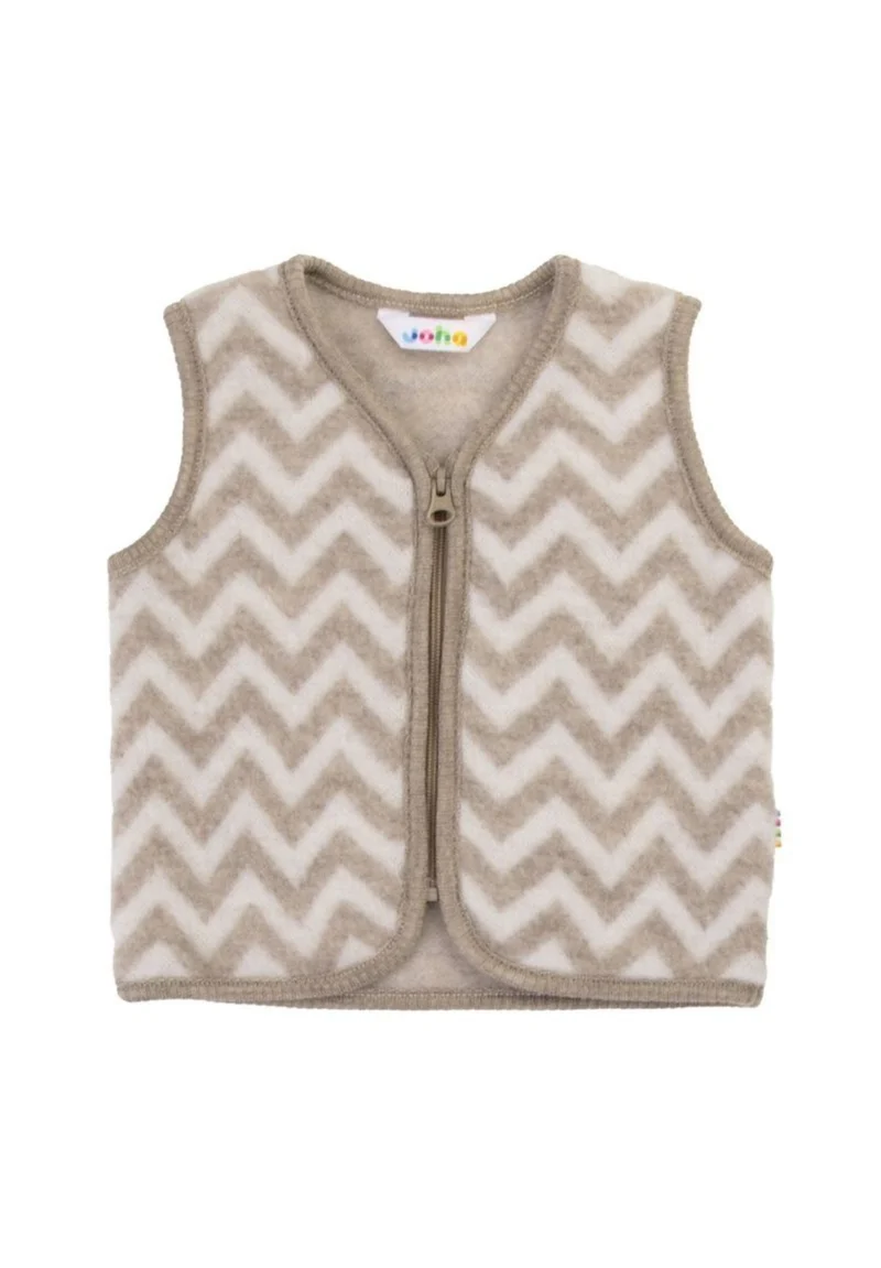 joha Merino Baby Wollfleece Weste mit Reißverschluss "waves"